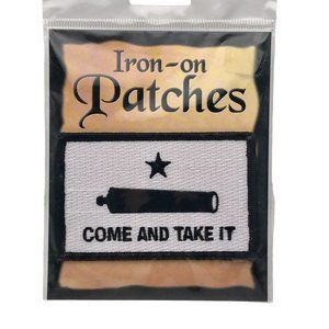 Vintage Texas Come and Take it Alamo Iron-On Embroidered Patch NIP, New